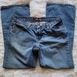 Jordache Sz 11/12P Lo Rise Stretch Straight Leg W 32 R 8 L 27.5